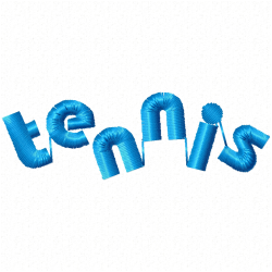 Tennis Embroidery Design 11 Tennis Embroidery Design 11